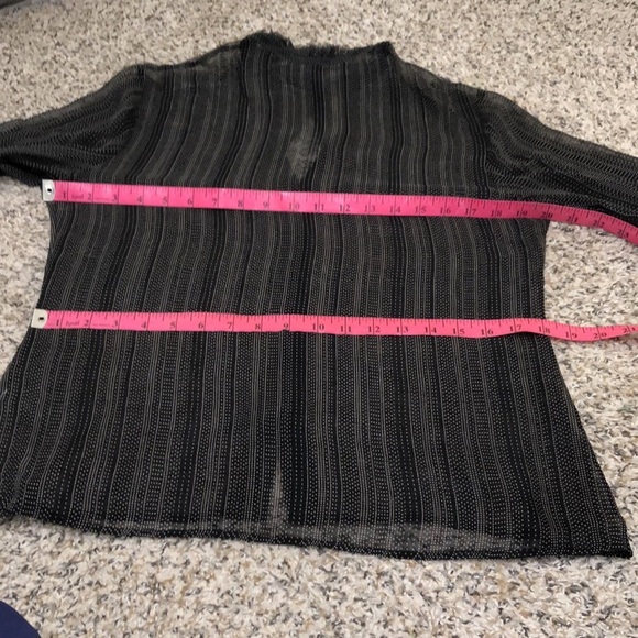 Theory Black Sheer Blouse - Picture 8 of 10